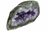Amethyst Geode With Polished Face - Uruguay #151309-2